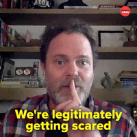 Scared The Office GIF by BuzzFeed