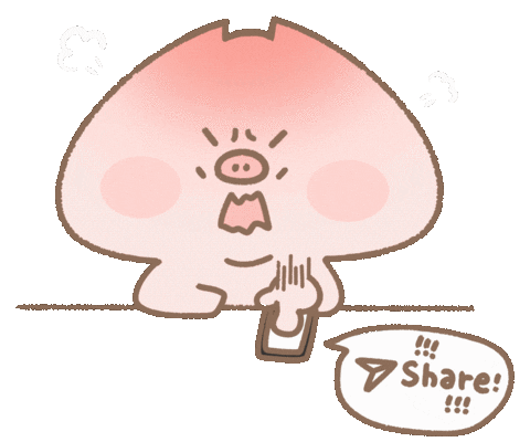Angry Share Sticker by 豚豚TunTun