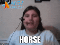 horse total physical response GIF by ALO7.com