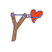 luftschlossfestival heart festival herz slingshot Sticker