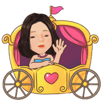Cinderella Saying Bye Sticker