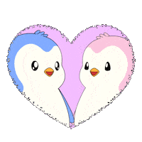 I Love You Couple Sticker by Pudgy Penguins