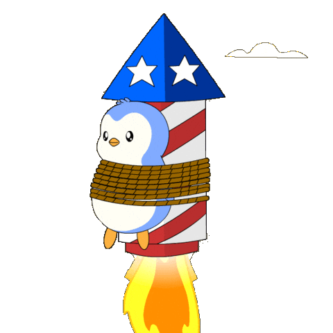United States Penguin Sticker by Pudgy Penguins