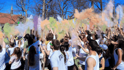 festival of colors love GIF by Lehigh University