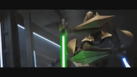 Earl_ofRoger giphygifmaker the clone wars general grievous general kenobi GIF