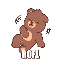 Teddy Bear Lol Sticker by BEARISH