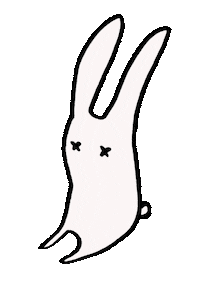 Bored Bunny Sticker