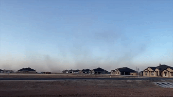 Dust Storm Swirls Through Amarillo