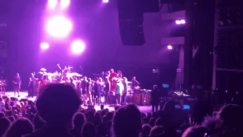 People Crowd Michigan Stage Following Carlos Santana's Collapse