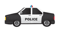 Police Car Sticker by NETFLIX