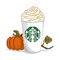 Pumpkin Spice Latte Coffee Sticker