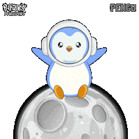 Lets Go Space Sticker by Pudgy Penguins