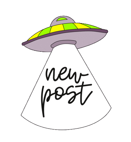 New Post Ufo Sticker