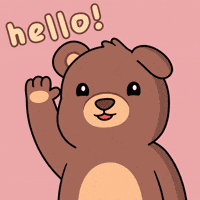 Teddy Bear Hello GIF by BEARISH