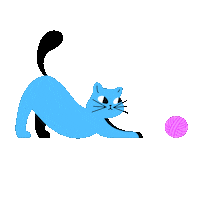 Cat Play Sticker
