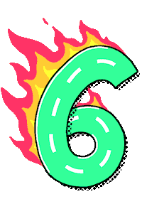Count Countdown Number Numbers Fun Colourful Colour Bright Funny Age Birthday Sticker by Caspar Wain
