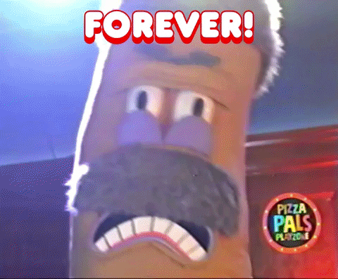 Forever And Ever Meowwolf GIF by PIZZA PALS PLAYZONE