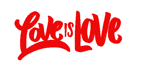 Love Is Love Lettering Sticker by AlanGuzman
