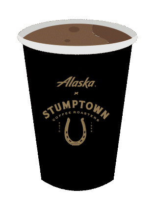 Coffee Stumptown Sticker by Alaska Airlines