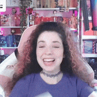 NathyTaLendo feliz streamer palmas livro GIF