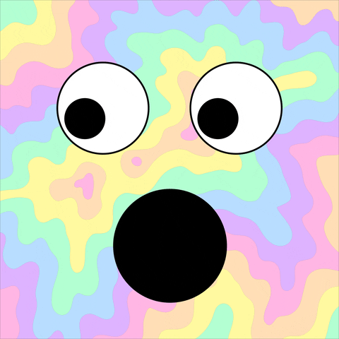 Art Eye Roll GIF by Jen Stark