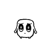Sad Art Sticker