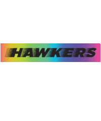 glitch logo Sticker by Hawkersco