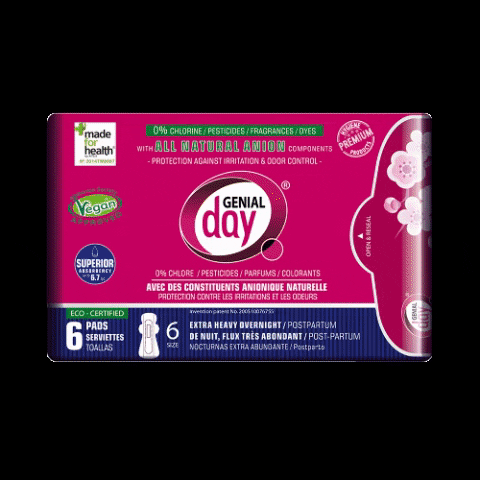 GenialDay giphygifmaker period menstruation pads GIF