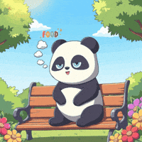 SHIFUMEME meme food panda chilling GIF