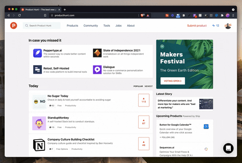 adithya giphyupload product hunt producthunt GIF