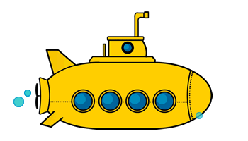yellow submarine Sticker