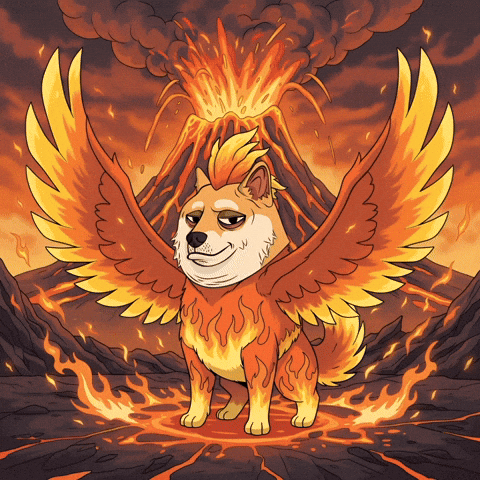 Shiba Inu Fire GIF by Doge Pound