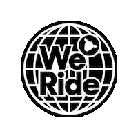 We Ride The World Sticker by Black Sheep Cycling