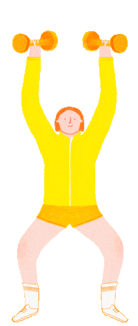 Work Out Illustration Sticker by Eleonora Arosio