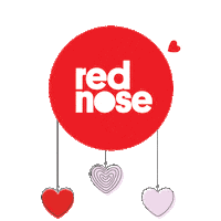 Volunteers Hearts Sticker by Red Nose Australia