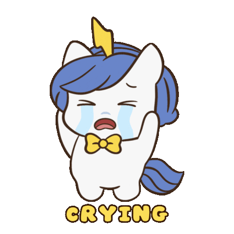 Bu Crying Sticker by Brave Unicorn