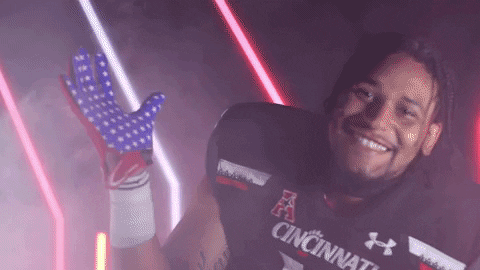 Waving University Of Cincinnati GIF by Cincinnati Bearcats