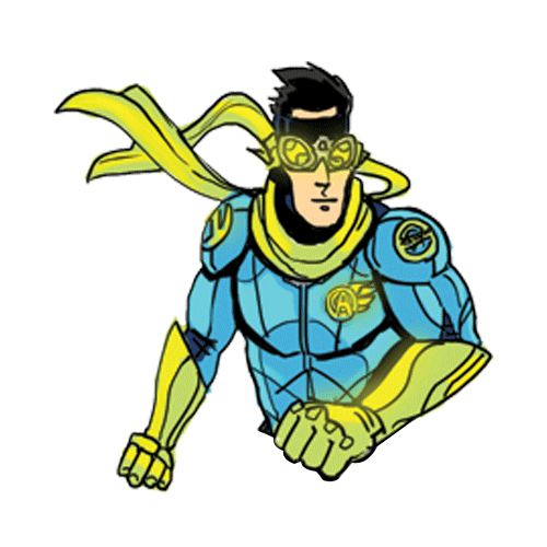 ExperimentalAircraftAssoc giphyupload superhero comic aviation Sticker