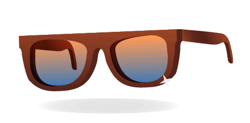 sunglasses STICKER by Guy Trefler
