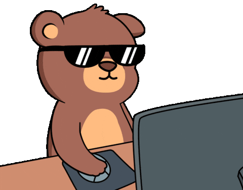 Angry Sunglasses Sticker by BEARISH