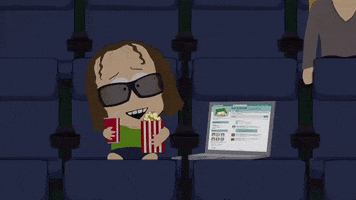 theatre popcorn GIF by South Park 