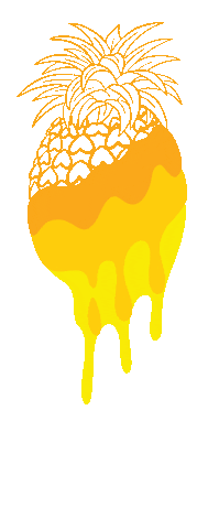 Fruit Pineapple Sticker by Wonderbrett
