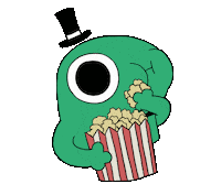 Watch Popcorn Sticker by Incrediville