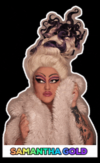 MissSamanthaGold rainbow pride gold lgbt GIF