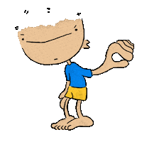 brettoons shut up blah talk too much blahblah Sticker