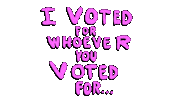Vote Thank You Sticker by deladeso
