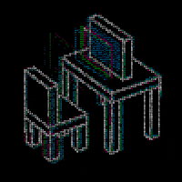 1mposter art animation loop 3d GIF