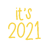 New Year Text Sticker