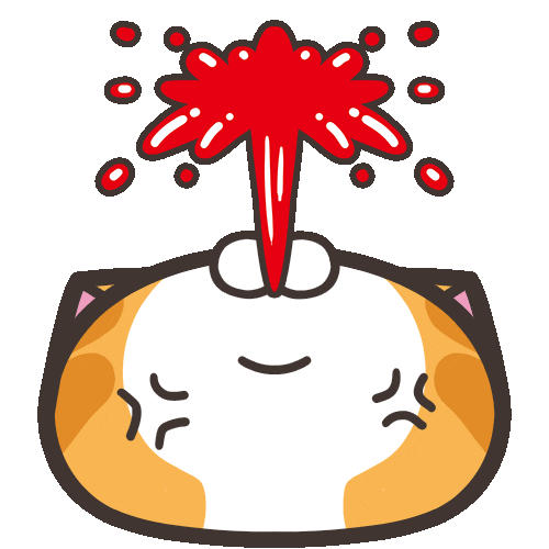 Cat Vomiting Sticker by MochiDad