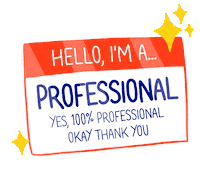 clairejoines hello pro professional im a professional Sticker